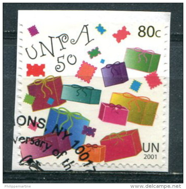 Nations Unies New-York 2001 - YT 865 (o) Sur Fragment - Oblitérés
