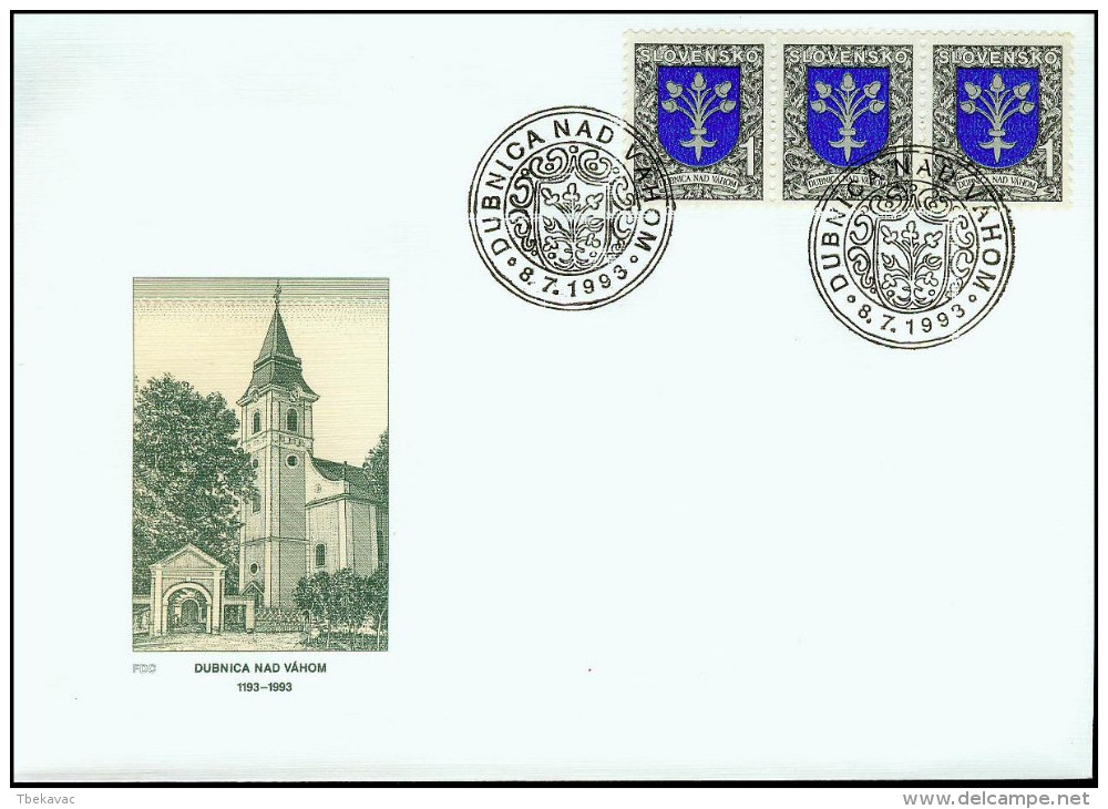 Slovakia 1993, FDC Cover Coat Of Arms Mi.# 177, Ref.bbzg - FDC