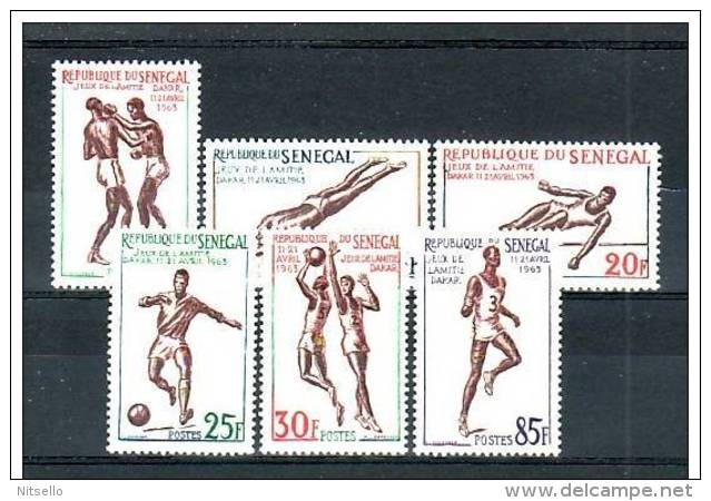 LOTE 1718  /// (C075) SENEGAL    YVERT Nº: 217/222*MH // CATALOG/COTE: 6,50€ - Senegal (1960-...)