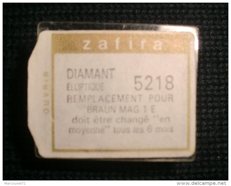 ZAFIRA DIAMANT STEREO REFERENCE 5218 POUR BRAUN MAG 1 E TOURNE DISQUE CHAINE HIFI - Accessories & Sleeves
