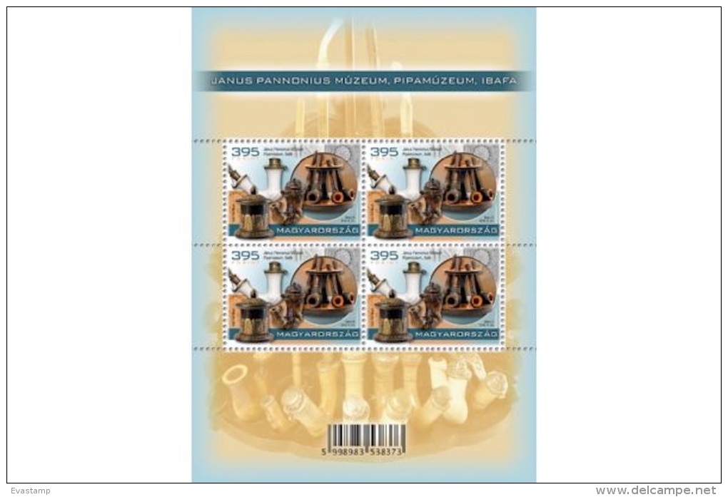 HUNGARY - 2016. Minisheet - Treasures Of Hungarian Museums - Pipe Museum, Ibafa  MNH!! - Neufs