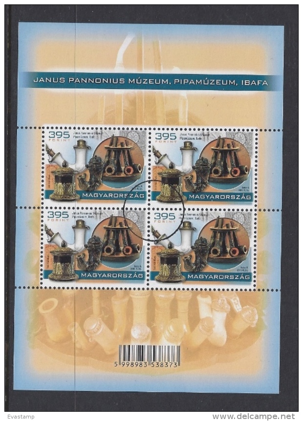 HUNGARY - 2016. SPECIMEN Minisheet - Treasures Of Hungarian Museums - Pipe Museum, Ibafa - Used Stamps