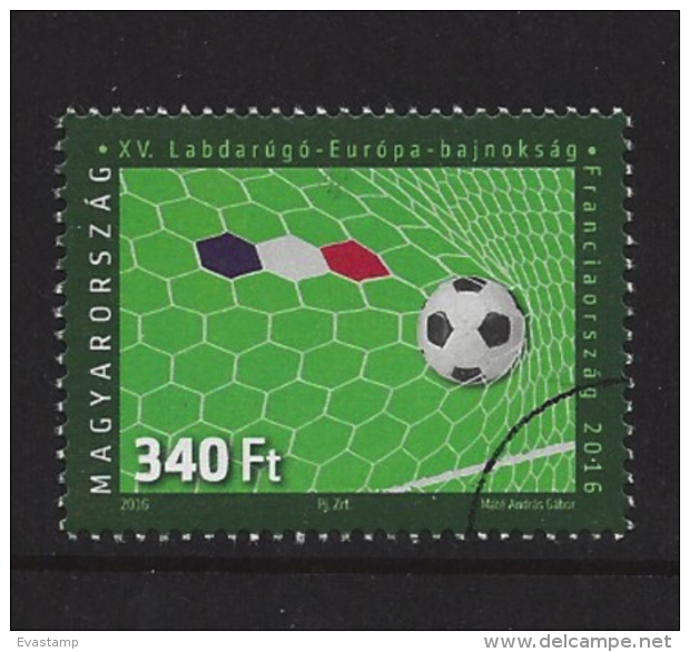 HUNGARY - 2016. SPECIMEN- 15th European Football/Soccer  Championship, France - Used Stamps