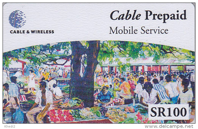 Télécarte Pour Téléphone Portable / Afrique  - SEYCHELLES 1 / Le Marché Market - Africa Mobile Phone Prepaid Phonecard - Seychelles