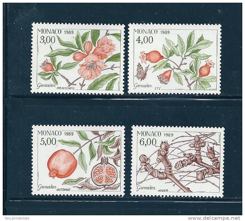 Monaco Timbres De 1989   N°1681 A 1684    Neuf ** - Unused Stamps