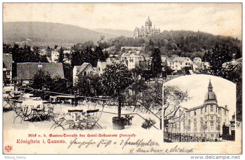 Königstein Taunus - Blick Von Der Gartenterrasse Hotel Procasfy - Koenigstein