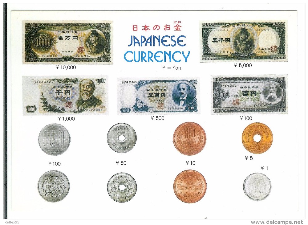 Japanese Currency - Pièces - Billets - Monedas (representaciones)