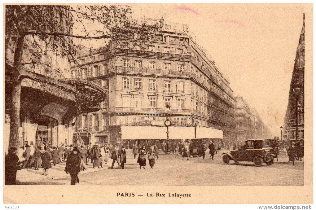 2986. CPA PUBLICITE GALERIES LAFAYETTE. ENVOI DE COMMANDE. PARIS 1926 - Publicité
