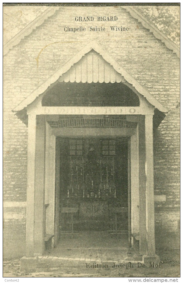 GROOT BIJGAARDEN  GRAND BIGARD CHAPELLE SAINTE WIVINE BELGIQUE - Dilbeek