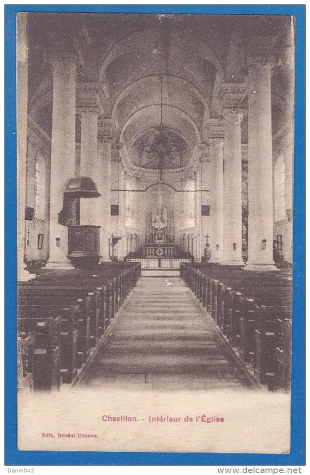 CPA - HAUTE MARNE - CHEVILLON - INTERIEUR DE L'EGLISE - édition Boudot-Bonnon - Chevillon