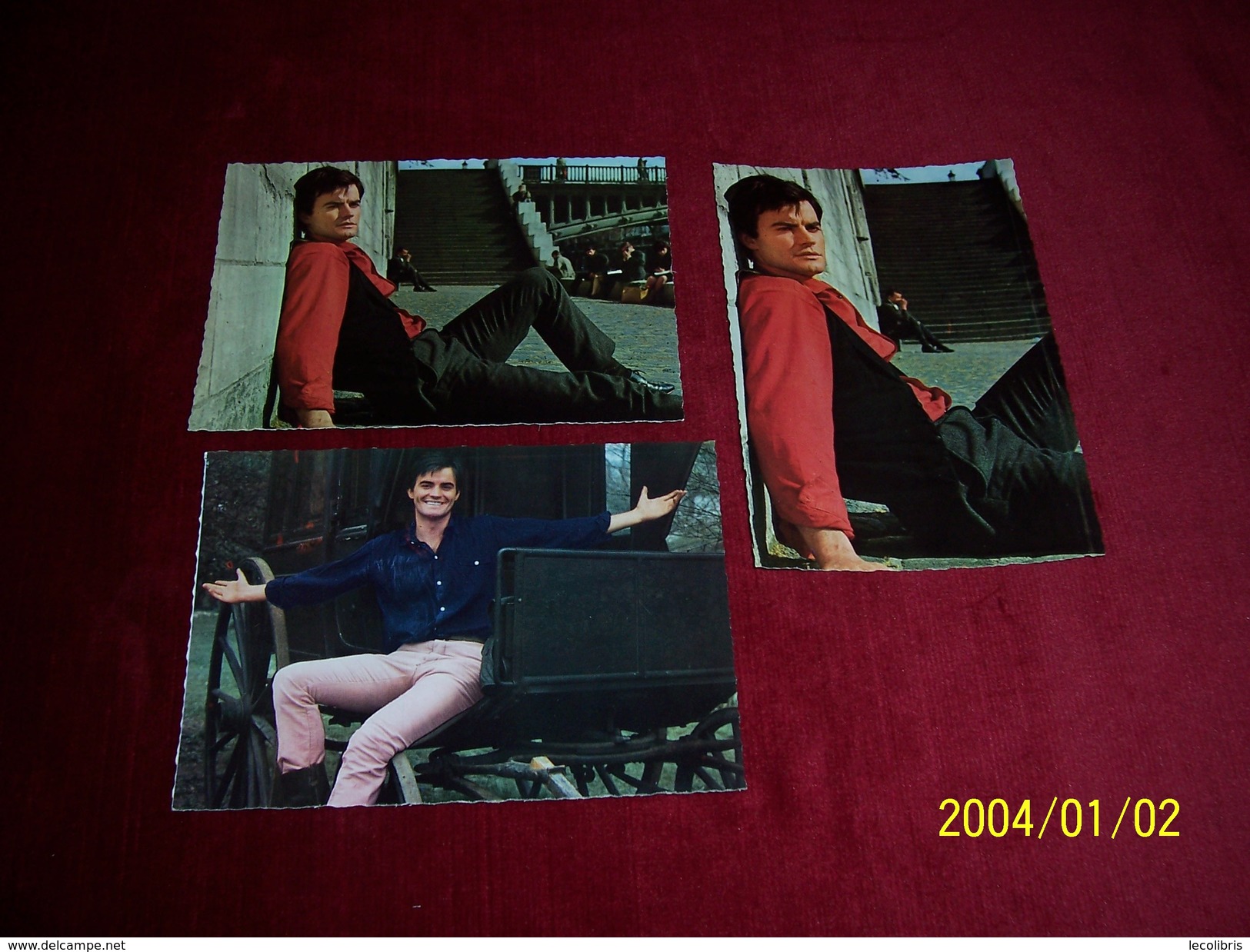 JEAN CLAUDE DROUOT   °   LOT DE 3 CARTES - Artisti