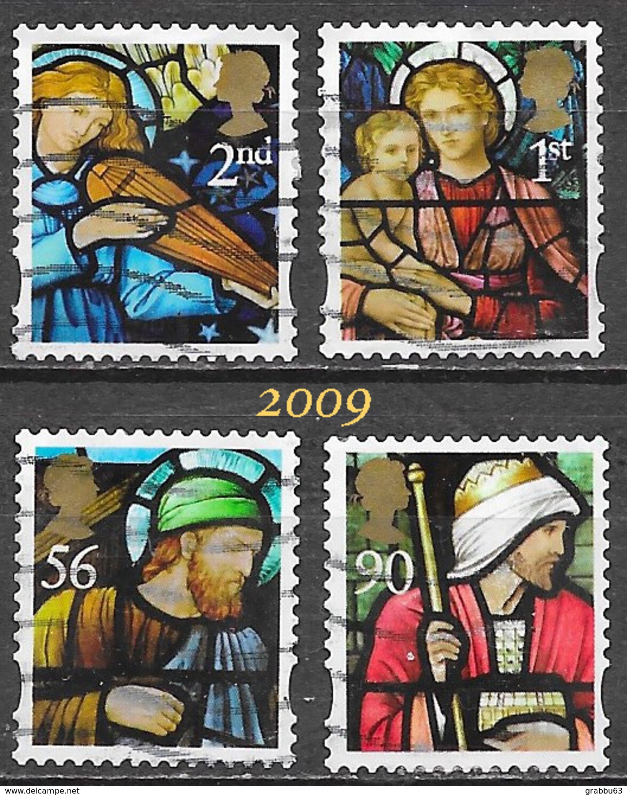 GB - Noël - Adhésifs - Oblitérés - Lot 343 - Used Stamps