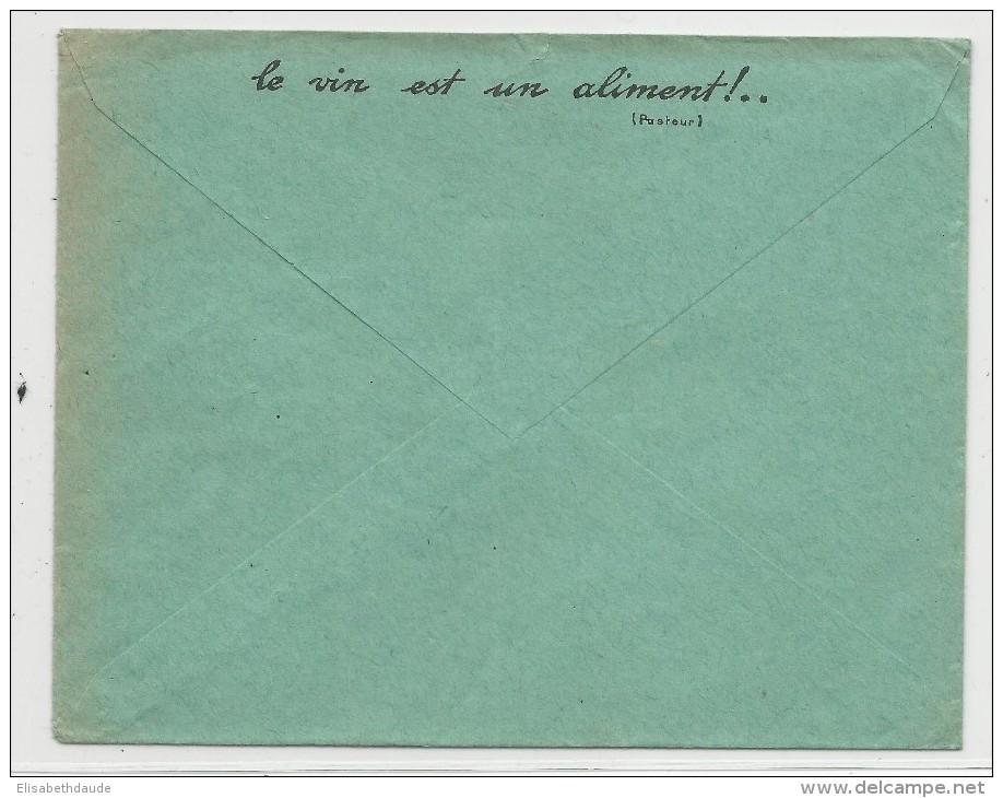 1937 - ALGERIE - ENVELOPPE DECOREE (VINS ORANAIS) De ORAN Avec EMA - Brieven En Documenten