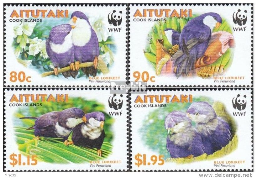 Serie Set Oiseau Perroquets Birds Parrots   Neuf  MNH **  Aitutaki 2002 - Aitutaki