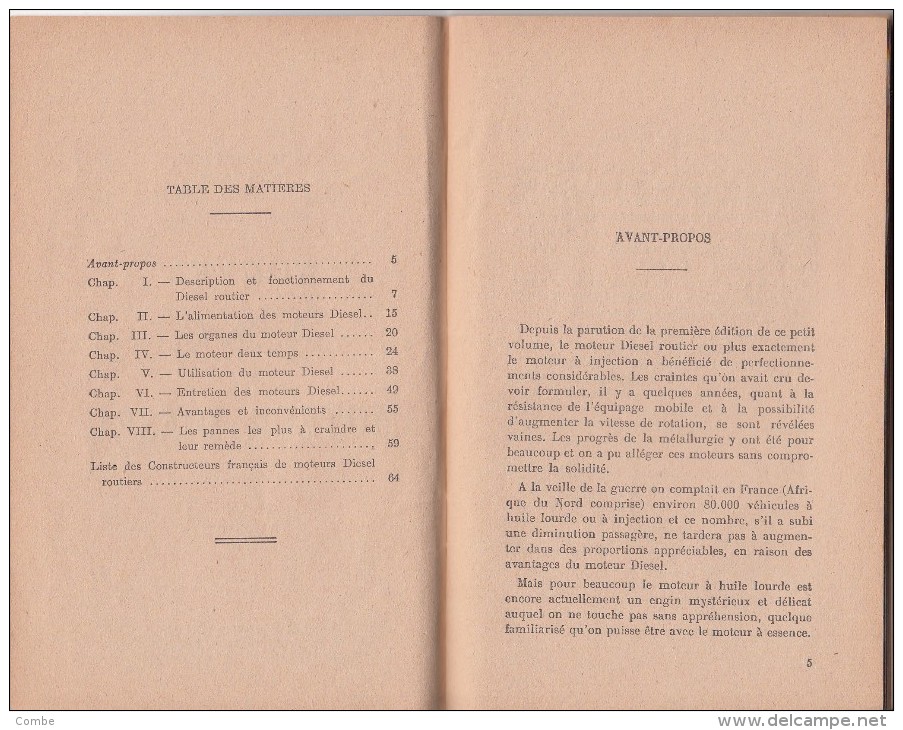 LIVRET TBE NOUVEL ABC DU MOTEUR DIESEL. N.-L. ERPELDING. 64 PAGES. 3è EDITION  CHIRON PARIS - Auto