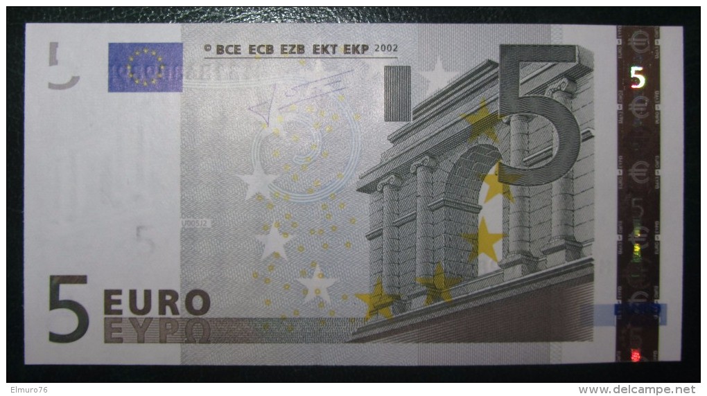 5 EURO U005J2 Portugal Serie M Perfect UNC - 5 Euro