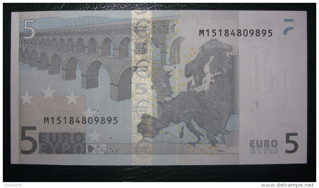 5 EURO U005J2 Portugal Serie M Perfect UNC - 5 Euro