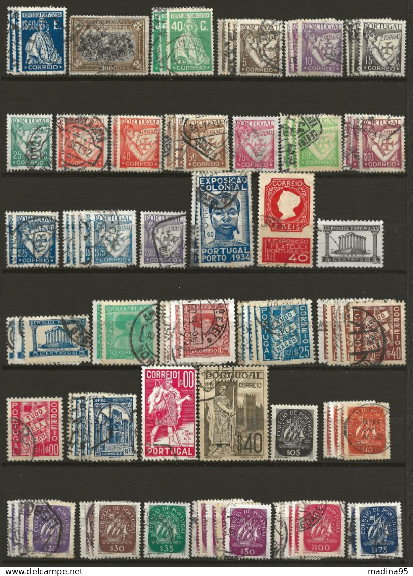 PORTUGAL: Obl., Coll. Du N°7 à 2089, Ens. De + 600 Tp, Av Qq Açores Et Madère, Des ** Et *, B/TB - Collections