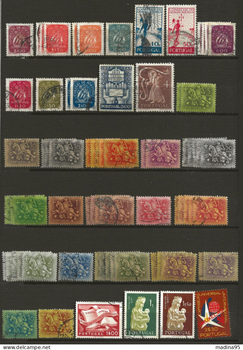 PORTUGAL: Obl., Coll. Du N°7 à 2089, Ens. De + 600 Tp, Av Qq Açores Et Madère, Des ** Et *, B/TB - Collections