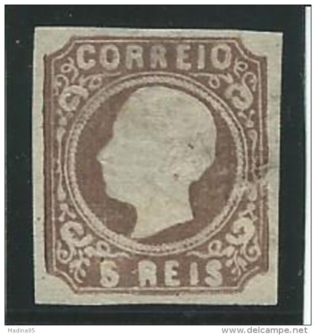 PORTUGAL: (*), N°13a, Réparé, B - Unused Stamps