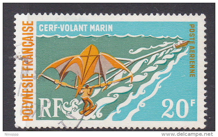 French Polynesia SG 133 1971 Paintings, 20F Paragliding Used - Oblitérés