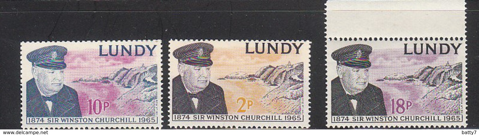 LUNDY 1965 CHURCHILL - INTEGRI - Emissione Locali