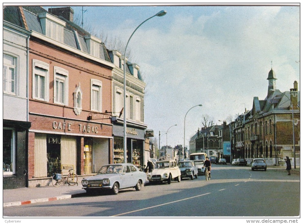 SAINT-ANDRE - Rue Du Général Leclerc - Le Tabac Du Centre - PMU - Voitures Année 60 - CPSM GF - Otros & Sin Clasificación