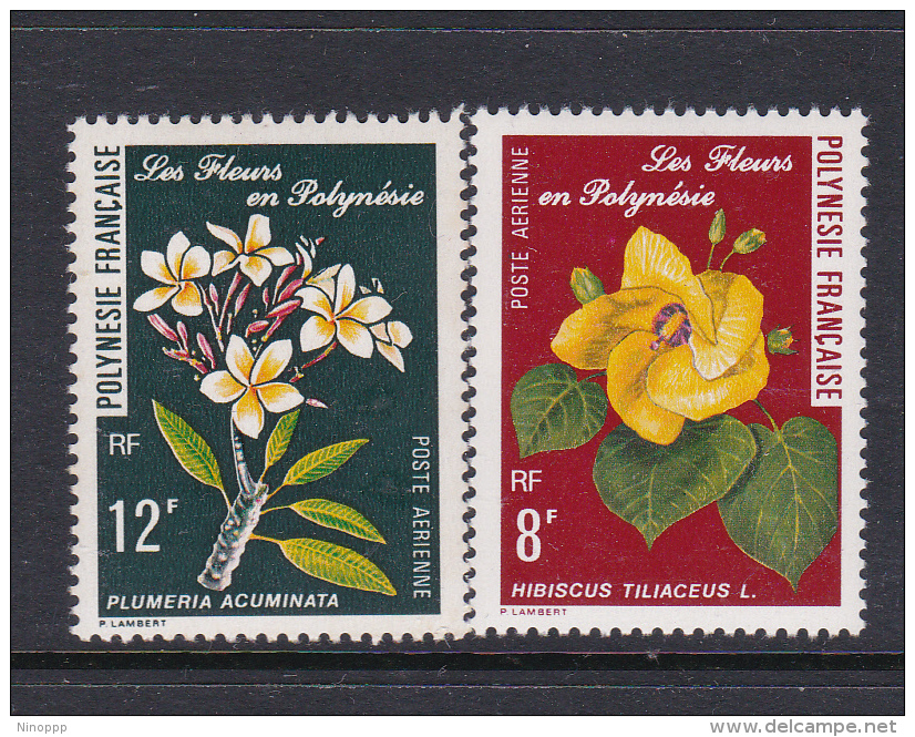 French Polynesia SG 258-59 1977 Flowers MNH - Ungebraucht