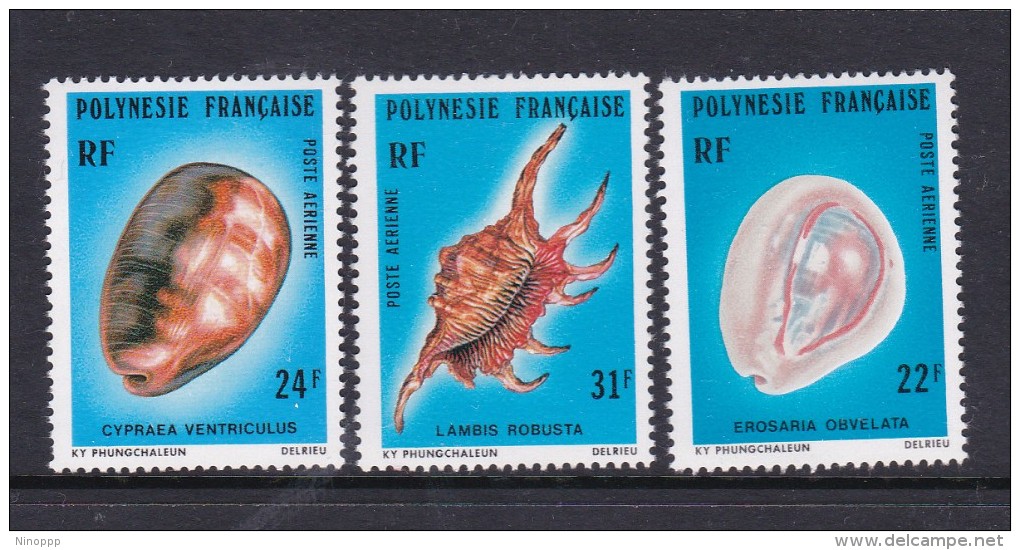 French Polynesia SG 268-70 1978 Sea Shells, 2nd Issue MNH - Nuovi