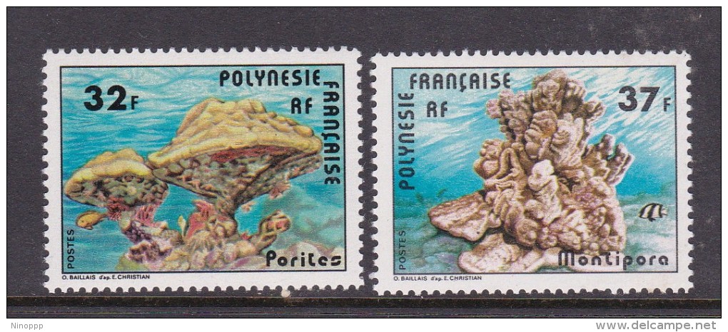 French Polynesia SG 292-93 1979 Corals MNH - Neufs