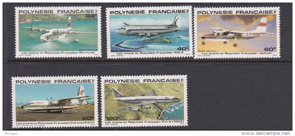 French Polynesia SG 312-16 1979 Aircrafts MNH - Ungebraucht