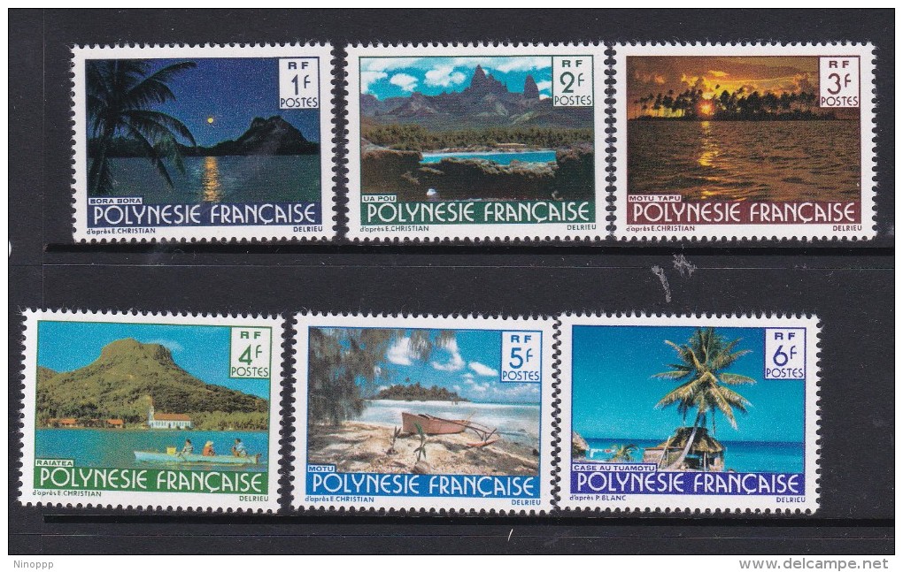 French Polynesia SG 468a-72  1979 Landscapes MNH - Neufs