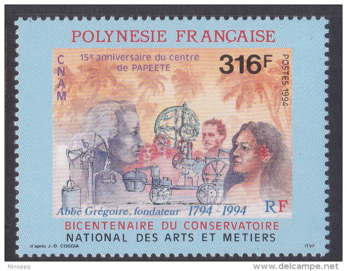 French Polynesia SG 700 1994 Bicentenary Of National Conservatory Of Arts And Crafts MNH - Unused Stamps