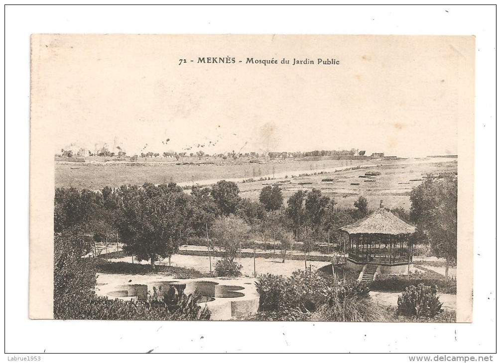 Meknès-Mosquée Du Jardin Public---(B.2782) - Meknès