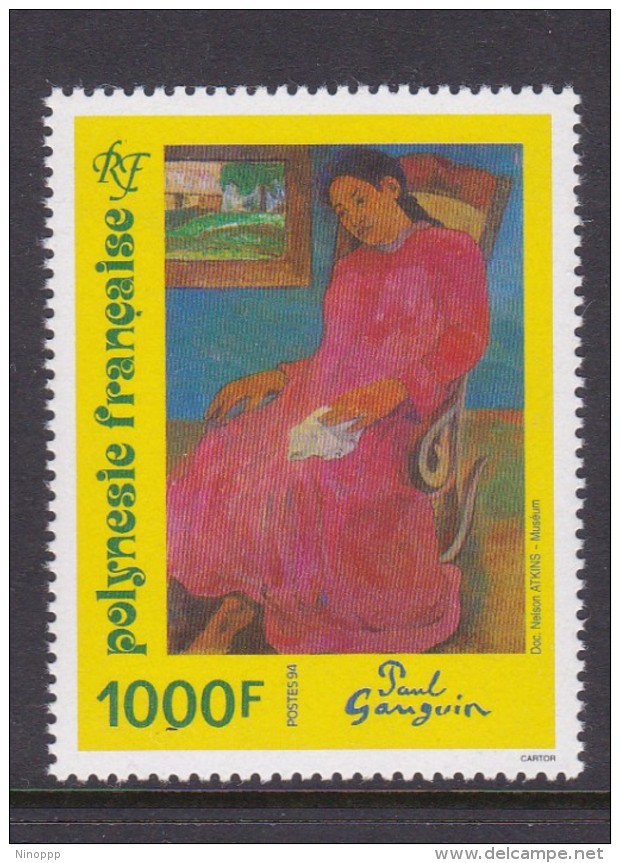 French Polynesia SG 706 1996 Paintings, Gaugin, MNH - Unused Stamps