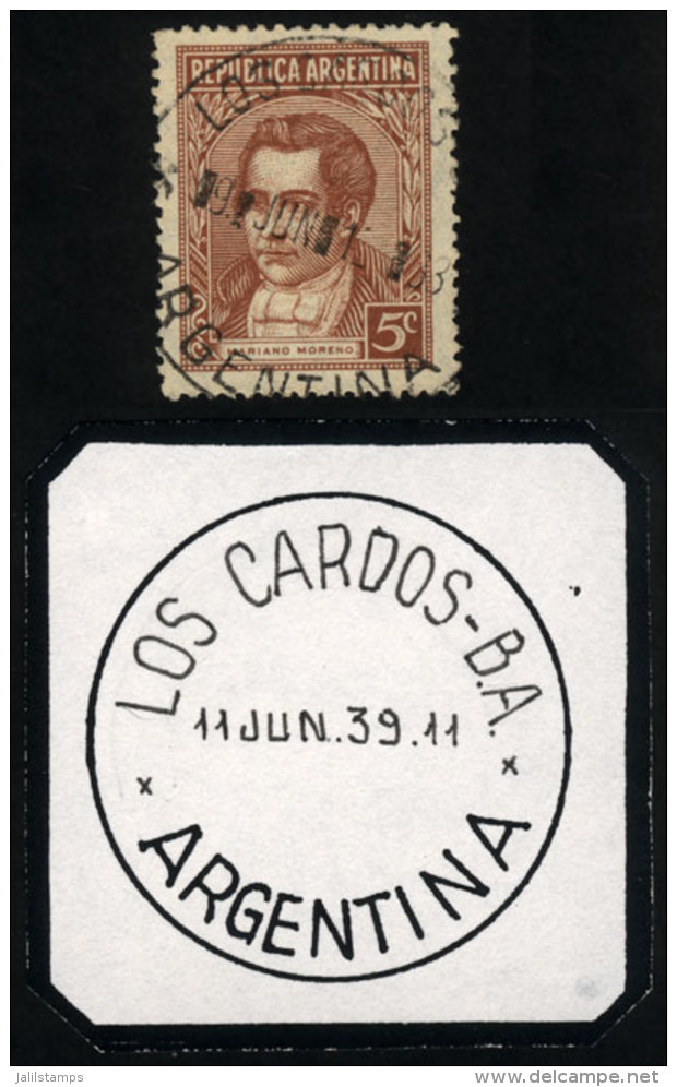 GJ.744, With Cancel Of LOS CARDOS (Buenos Aires), VF! - Other & Unclassified