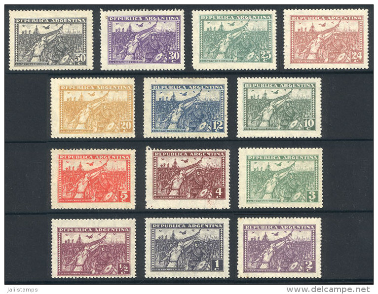 GJ.676/688, Revolution Of 1930, The 13 Low Values Of The Set In Large Format, Most Unmounted, VF! - Andere & Zonder Classificatie