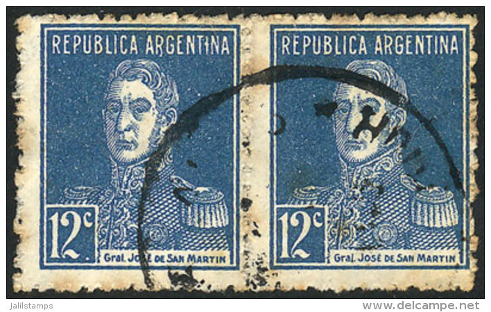 GJ.601b, 12c San Martín, WITH And WITHOUT Small Period, Rare! - Autres & Non Classés