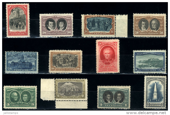 GJ.300/311, Centenary Of The 1810 Revolution, The First 12 Values Of The Set, Fine Quality! - Autres & Non Classés