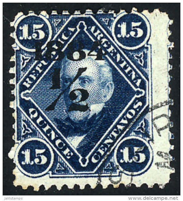 GJ.73, &frac12;c On 15c, VF Quality! - Other & Unclassified