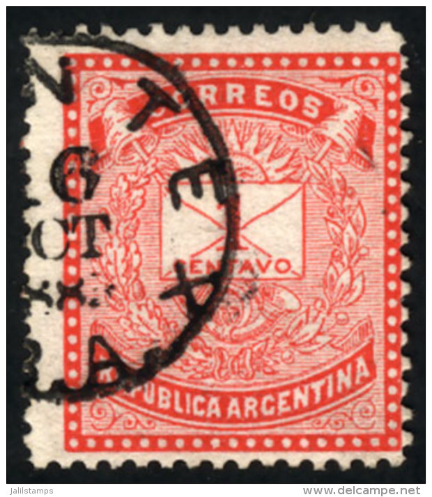 GJ.64, Perf 14&frac12;, With Cancel Of "MONTE" (Buenos Aires) For 16/OC/1883, VF Quality! - Autres & Non Classés