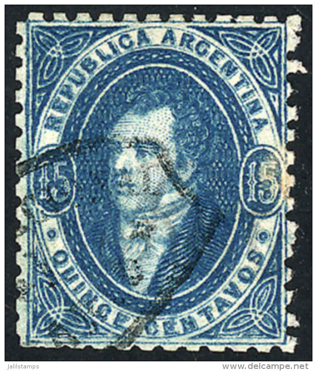 GJ.24, 15c. Used In Rosario, VF Quality! - Used Stamps