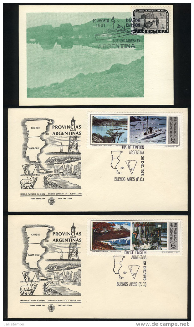 TOPIC ANTARCTICA: 9 First Day Covers, Very Nice! - Autres & Non Classés