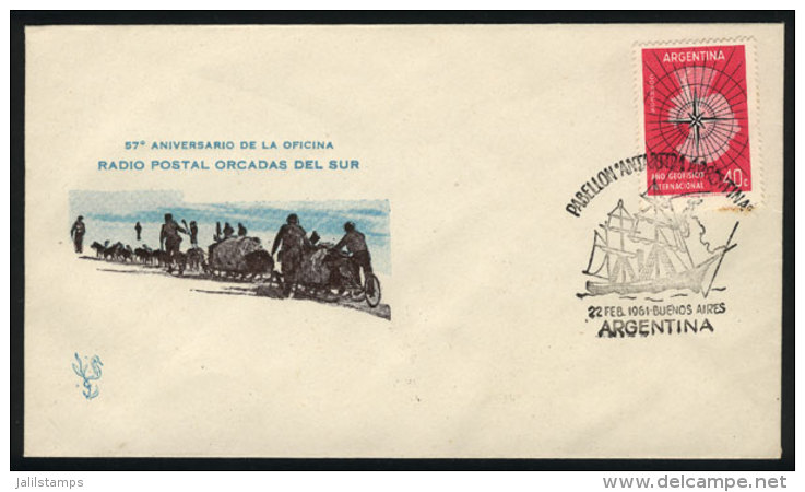 Cover With Special Postmark Of "Argentine Antarctic Pavilion" Of 22/FE/1961, Very Nice! - Autres & Non Classés