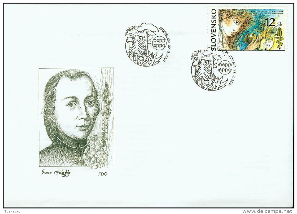 Slovakia 2001, FDC Cover Agricultural Research Center Mi.# 390, Ref.bbzg - FDC