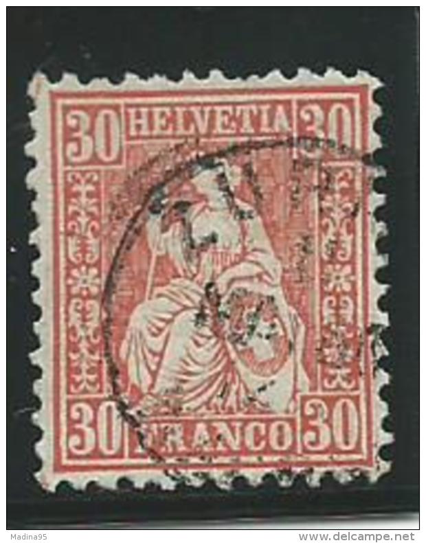 SUISSE: Obl., N°38, AB - Used Stamps