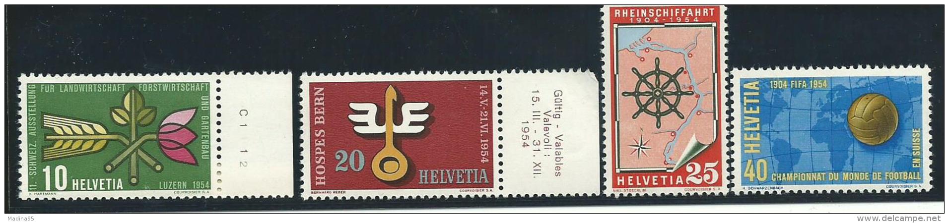 SUISSE: **, N° YT 544 à 547, Série, TB - Unused Stamps