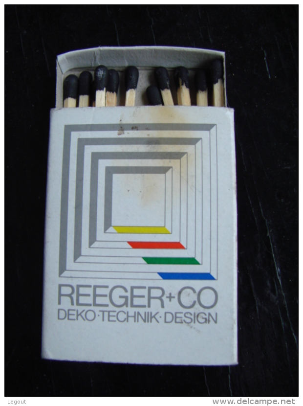 Boite Allumettes - REEGER+CO DEKO-TECHNIK-DESIGN- Bochum (Allemagne) - Matchboxes