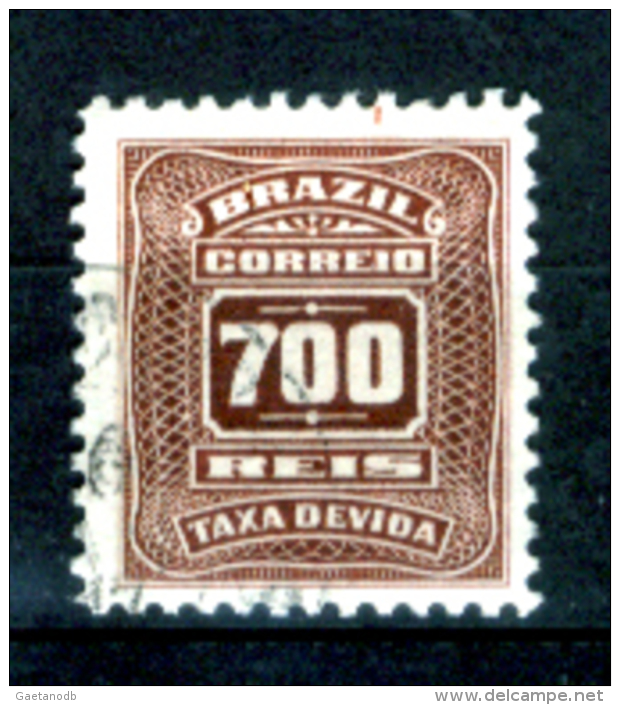 Brasile-164 - 1906-10 - SegnatasseY&T  N. 36 (o) Used - Privo Di Difetti Occulti - - Segnatasse