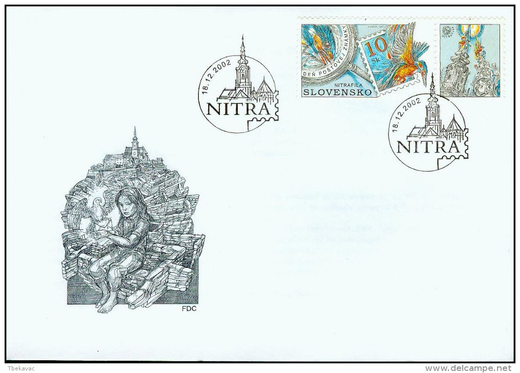 Slovakia 2002, FDC Cover Stamp Day NITRAFILA Mi.# 443, Ref.bbzg - FDC